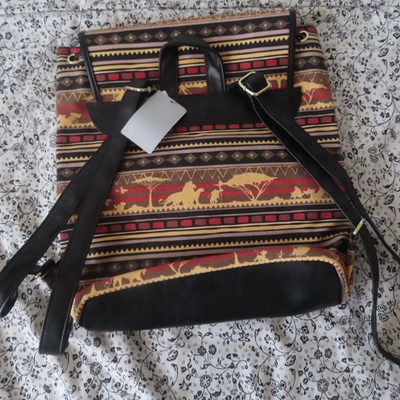 rare Loungefly Disney Lion King Canvas Backpack - Picture 5 of 11